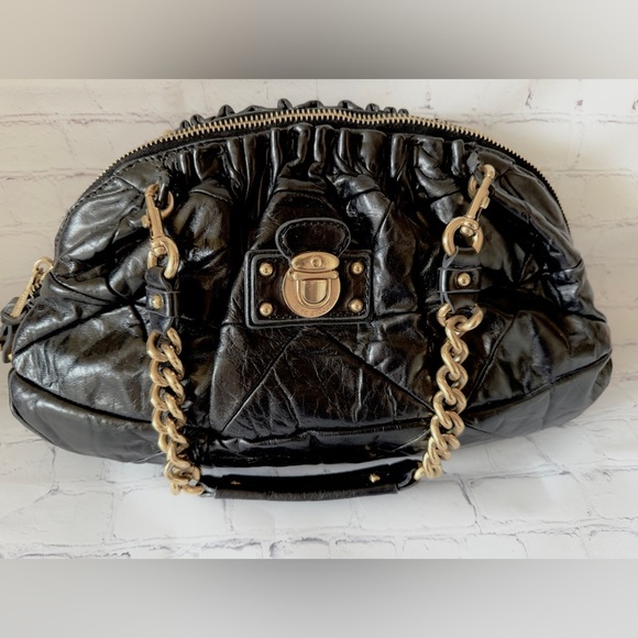 Marc Jacobs Black Quilted Leather Shoulder Bag with Dust Bag - Picture 3 of 16